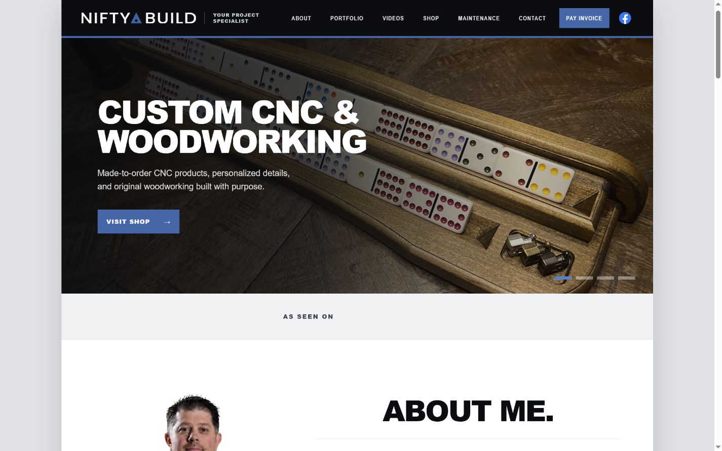 Nifty Build USA homepage